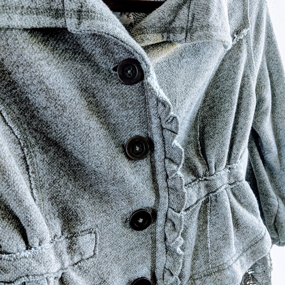 Decree Girls Ruffle Button up Jacket - Picture 5 of 5